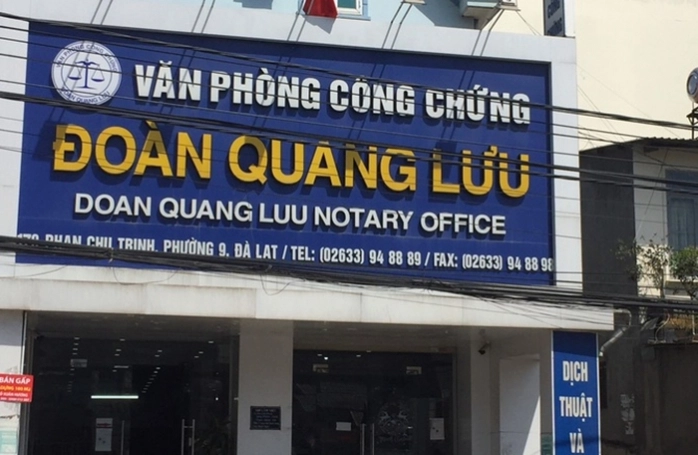 Văn phòng công chứng Đoàn Quang Lưu 