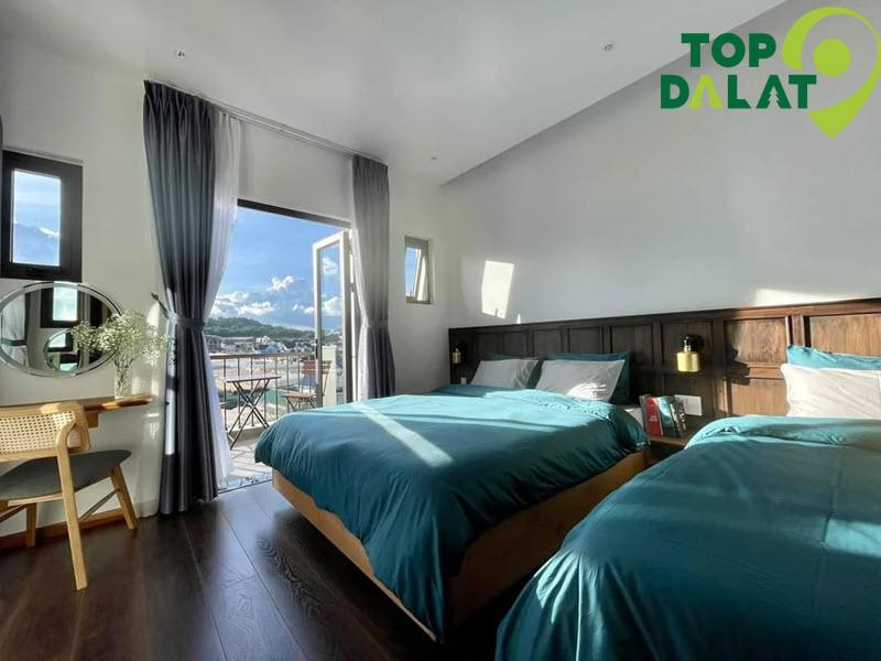 Các phòng nghỉ tại Phạm Khắc Villa được thiết kế với phong cách tối giản nhưng sang trọng