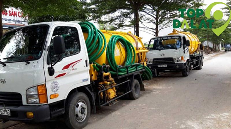 Xe hút hầm cầu chuyên dụng tại Đà Lạt