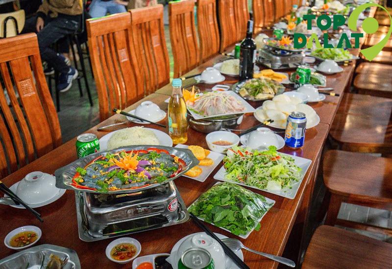 Các món ăn hấp dẫn tại Villa Bảo Anh Đà Lạt
