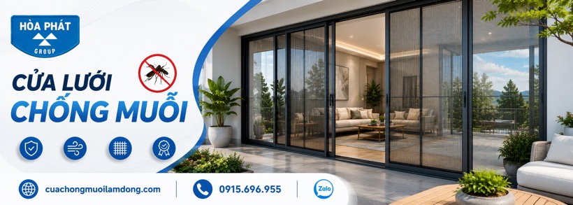 Cửa lưới chống muỗi Lâm Đồng