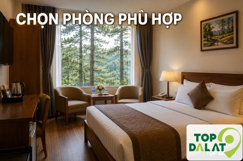 Cách chọn phòng khách sạn Đà Lạt phù hợp